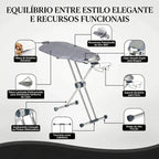 Tábua de Passar Roupas 360° Completa e Ajustável